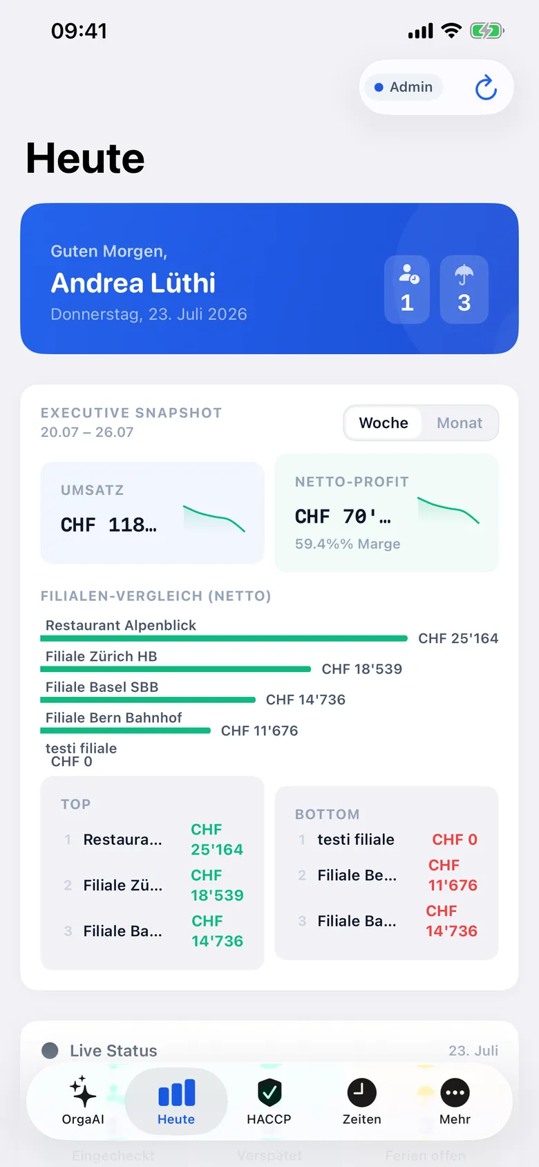 OrgaPlus iOS App