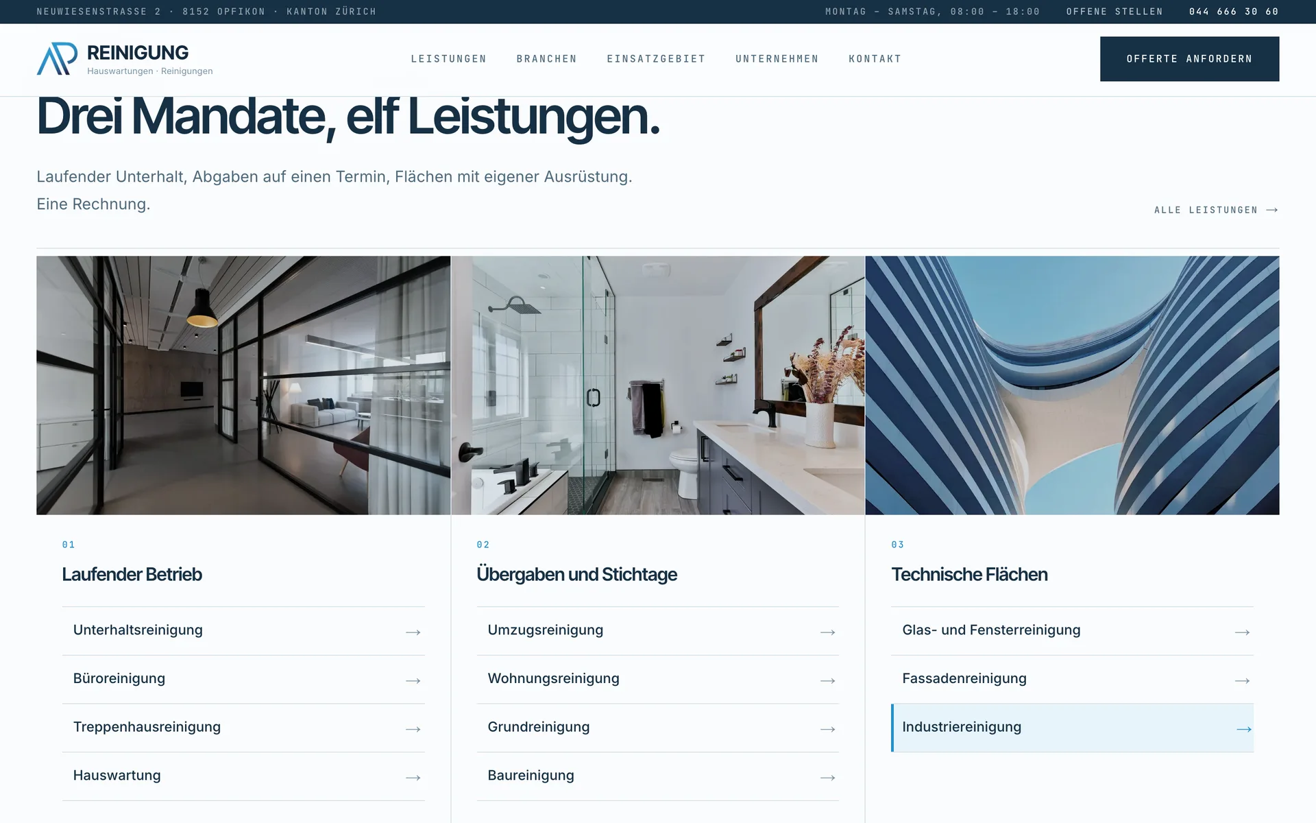 AP Reinigung Leistungen
