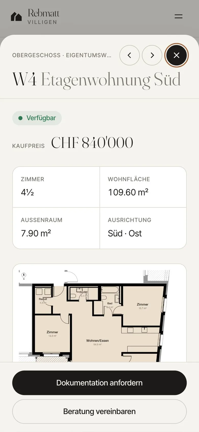 Wohnungsdetail mobil